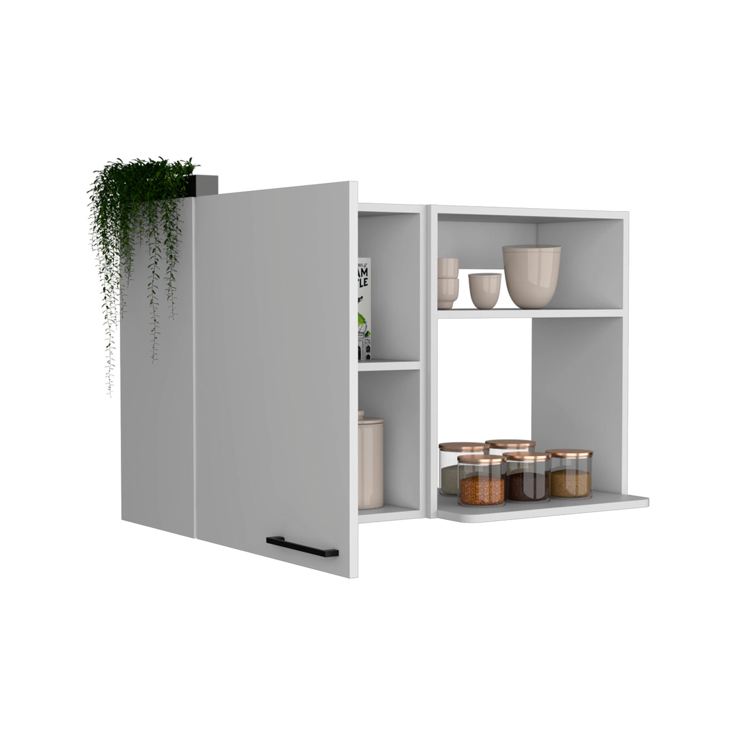 Burwood - Kitchen Wall Cabinet With 2 Doors And Shelves - White