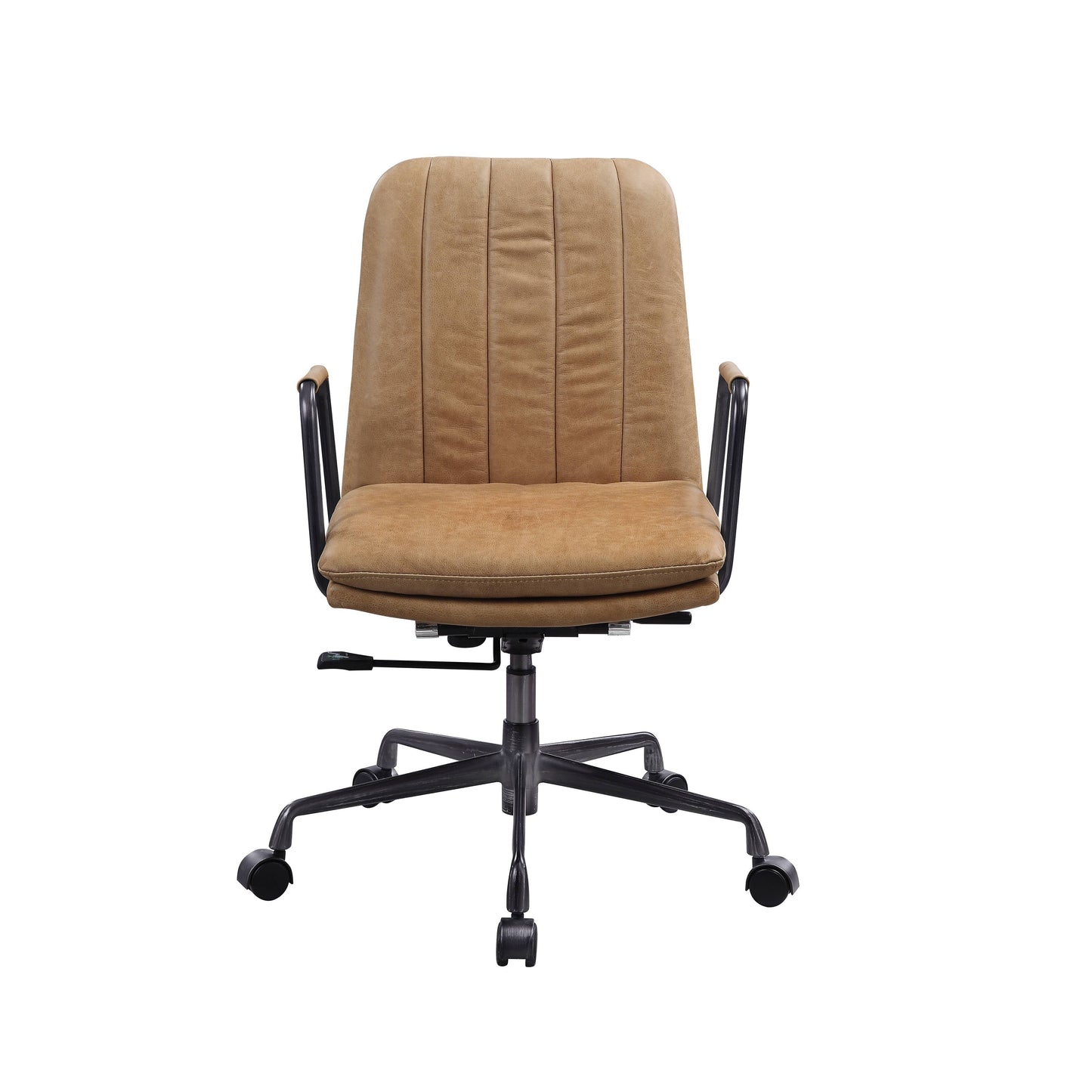 Eclarn - Silla de oficina de cuero de grano superior - Marrón