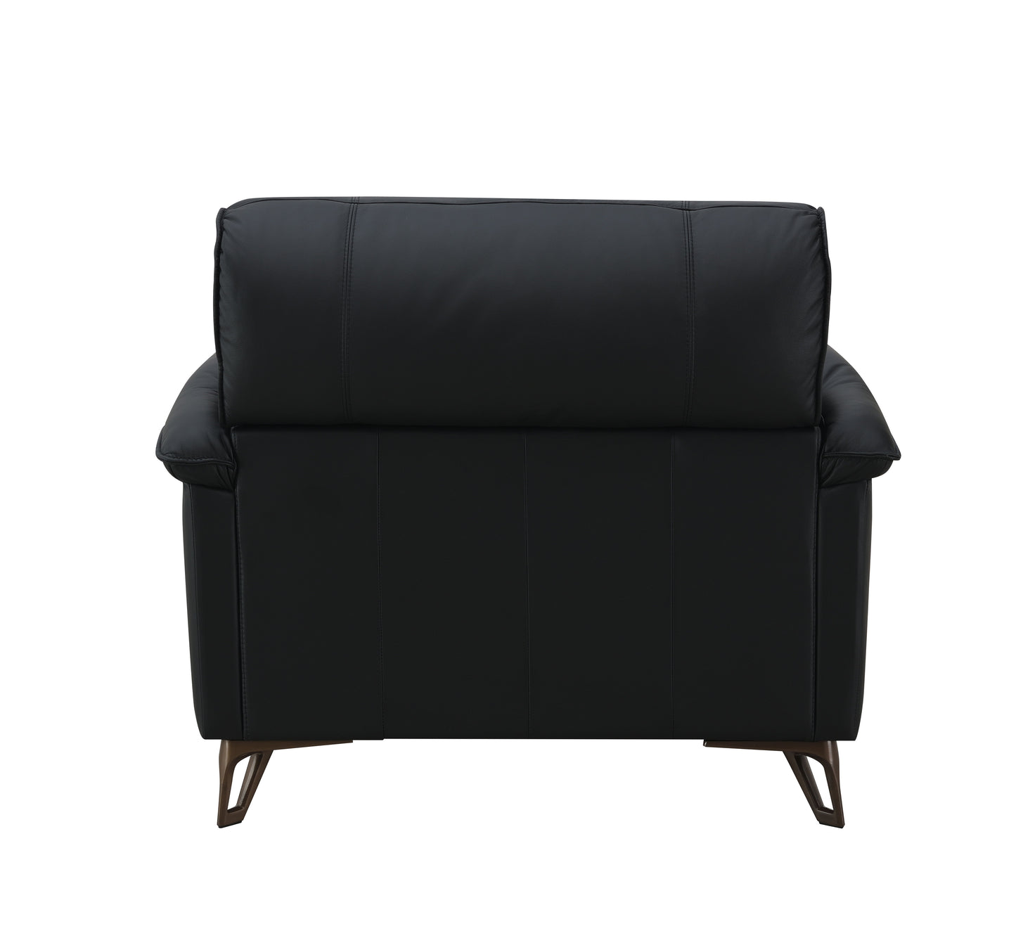 Eilene - Silla de cuero de grano superior - Negro