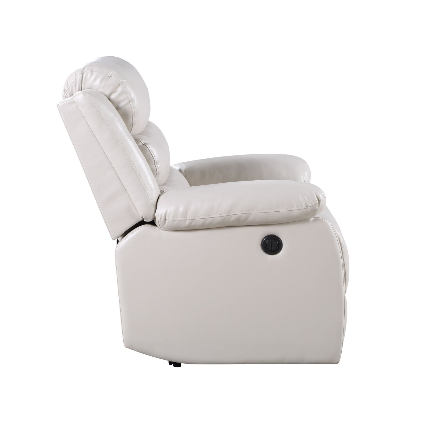 Eilbra - Sillón reclinable eléctrico de cuero sintético - Beige