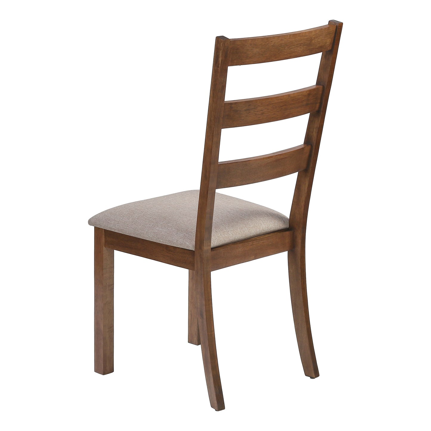 Silla de comedor lateral tapizada, estilo transicional (juego de 2) - Beige