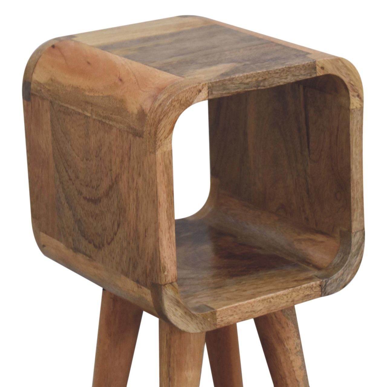 Minimalist Open Curved Nightstand