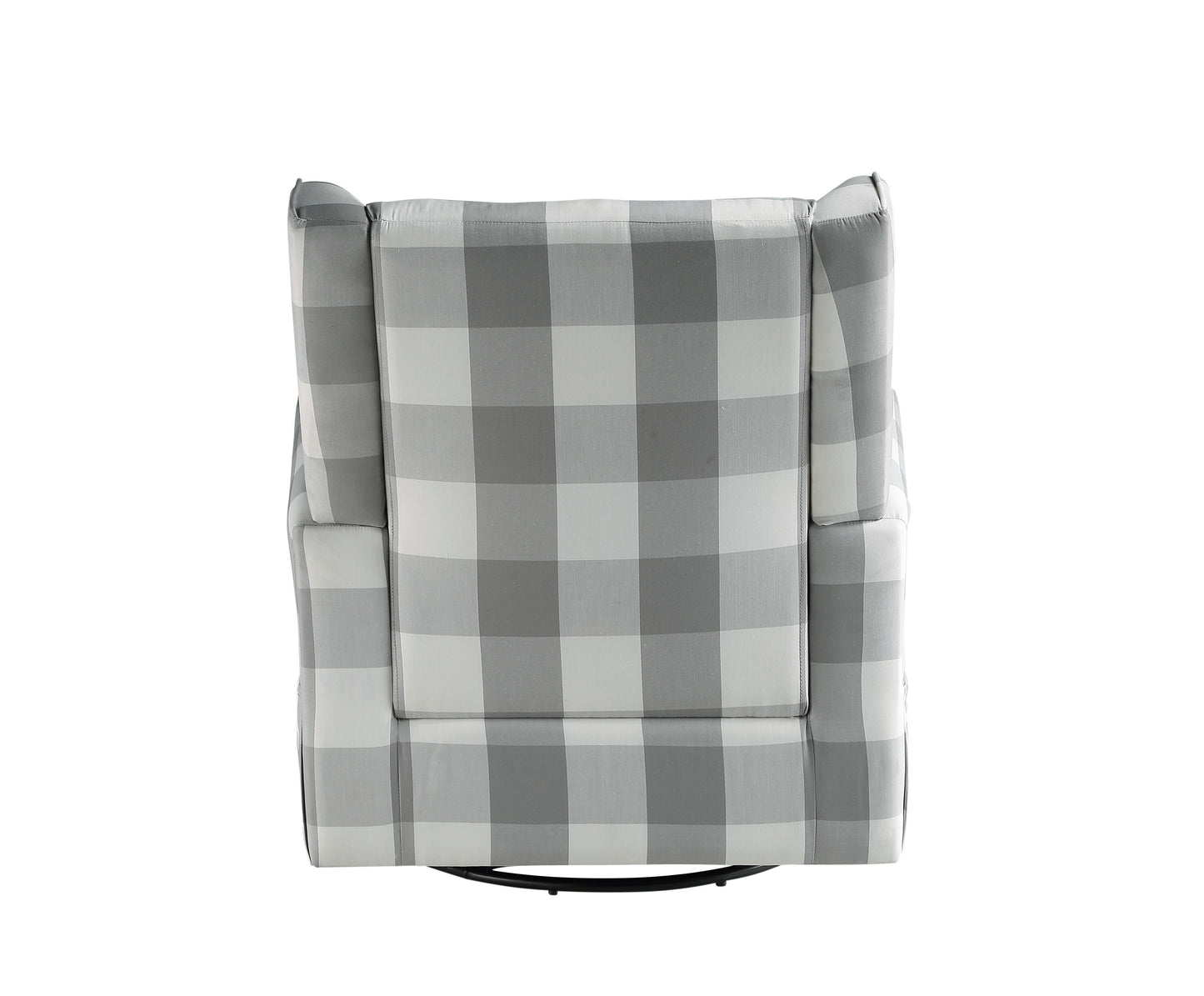 Patli - Silla mecedora giratoria - Gris/Blanco