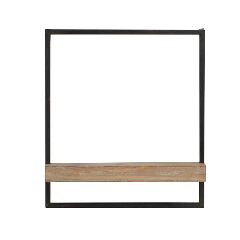 Estante de pared, decoración para colgar en la pared, acento decorativo para el hogar - Negro/Marrón
