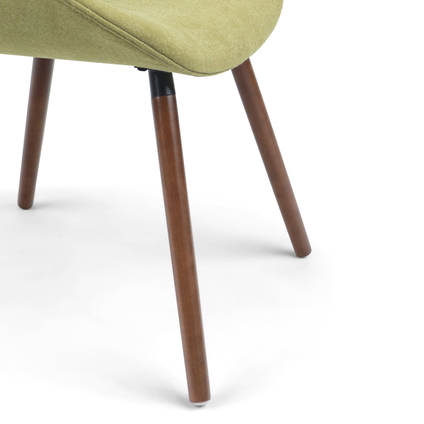 Malden - Silla de comedor tapizada de madera curvada