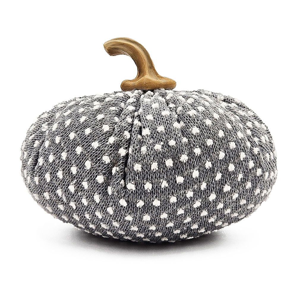 Adorno de calabaza para el Festival de la Cosecha, el Festival de Otoño y el Día de Acción de Gracias (juego de 3) - Blanco/Gris