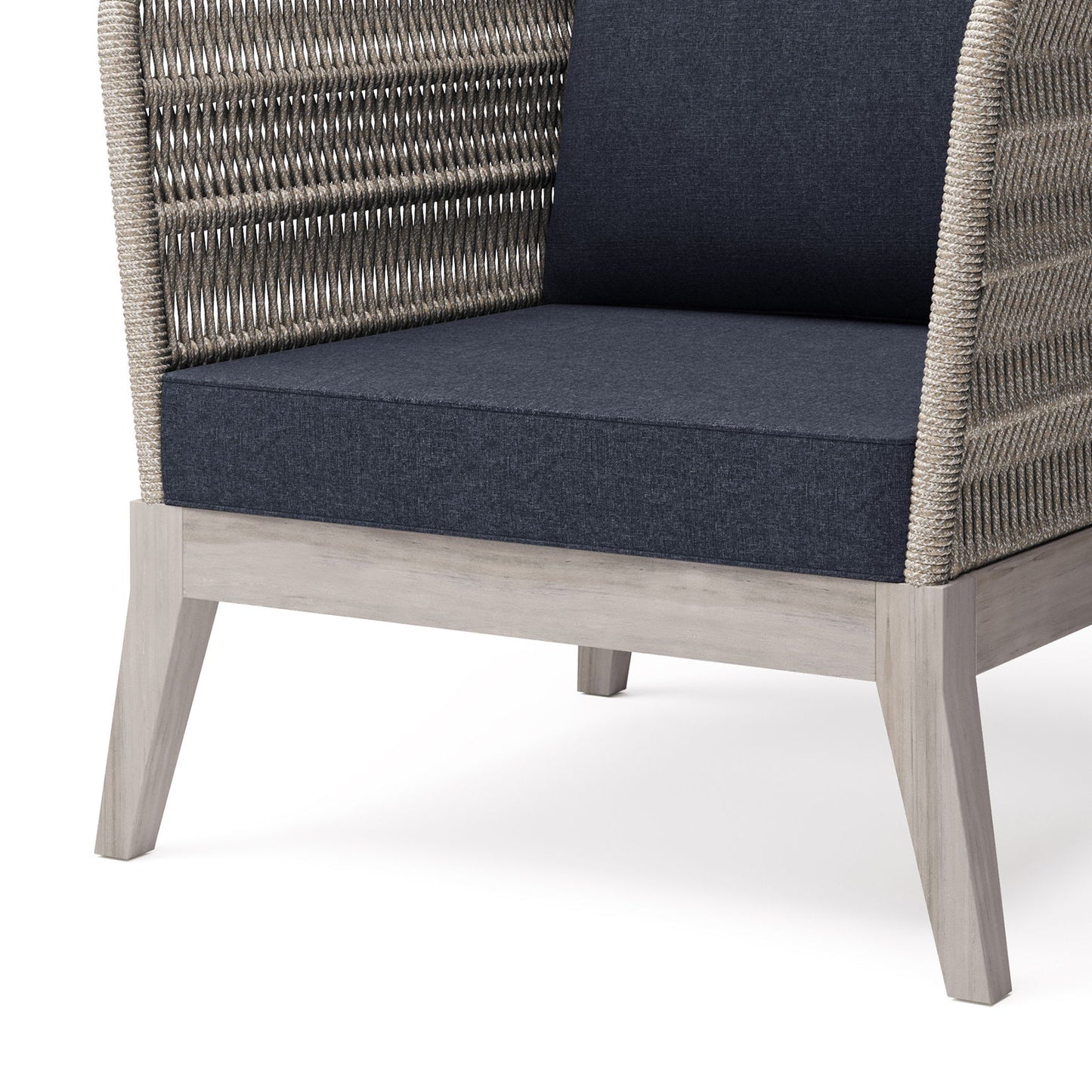 Santiago - Silla de conversación para exteriores - Gris pizarra