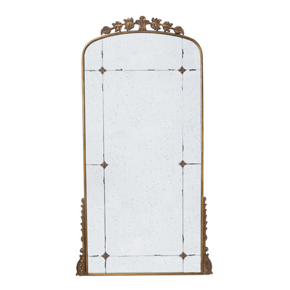 Lavish - Full Length Mirror, AntiqueMetal Floor Mirror For Living Room, Bedroom - Gold