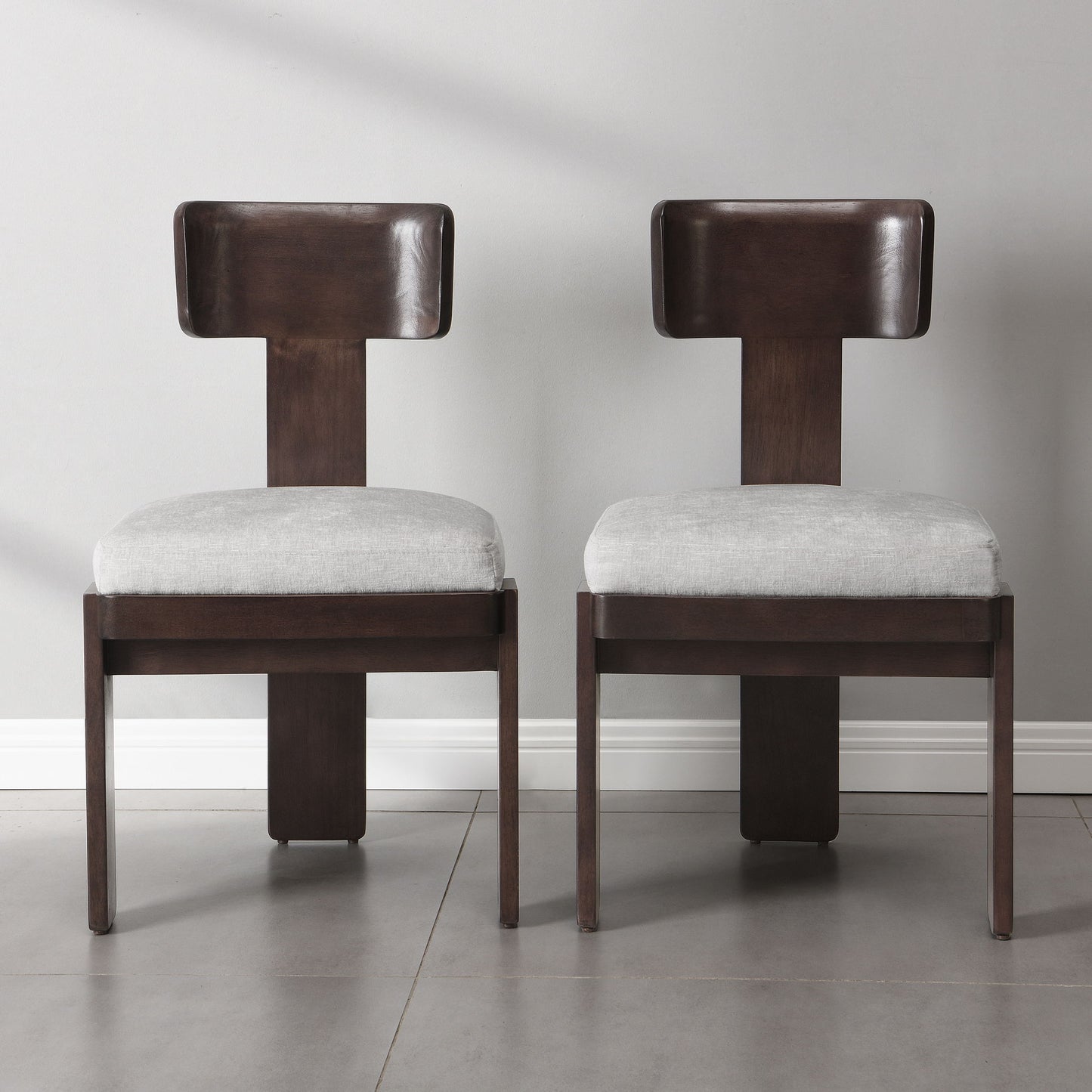 Upholstered Dining Fabric Side Chairs (Set of 2)