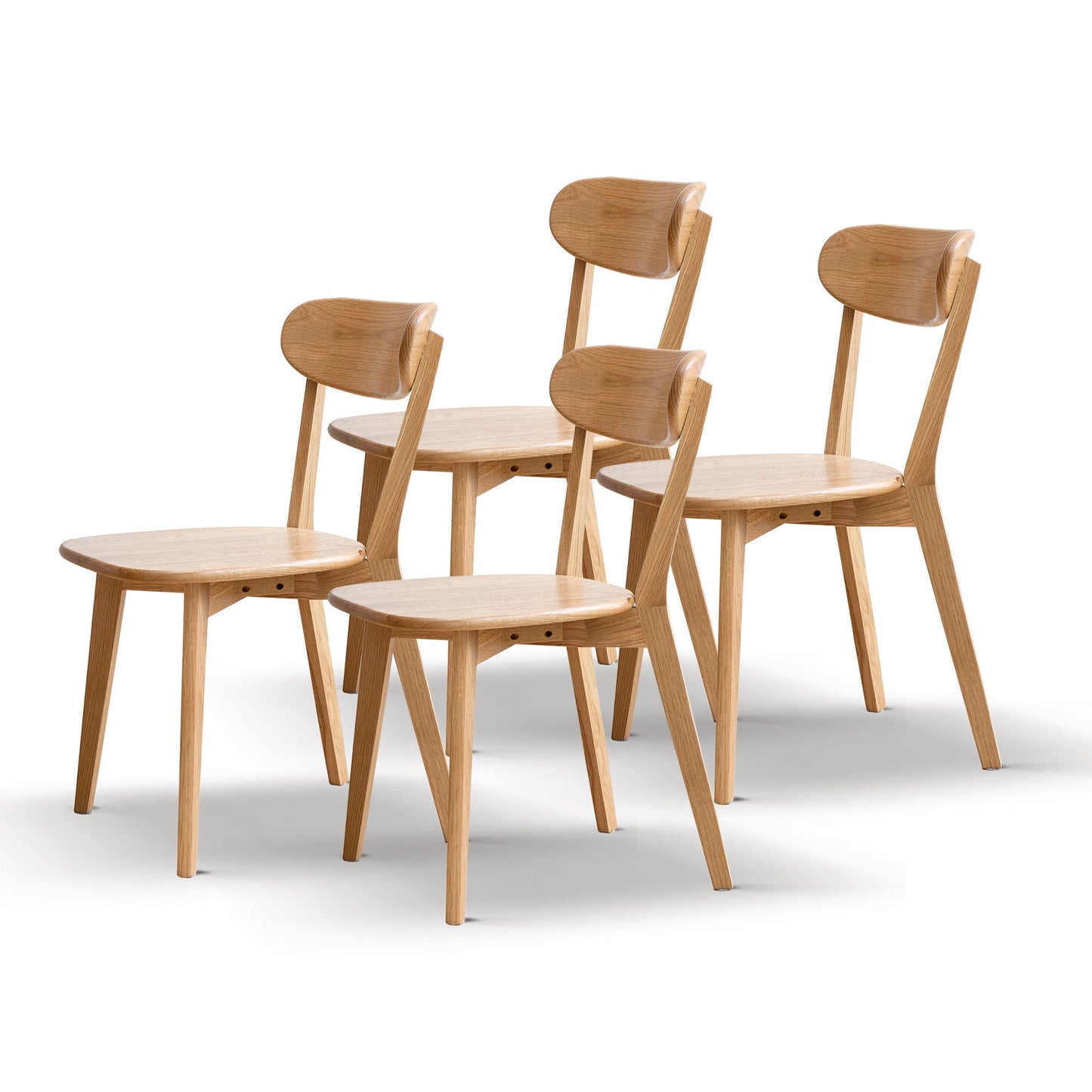 Silla de comedor sencilla, mesa sólida para sala de estar.