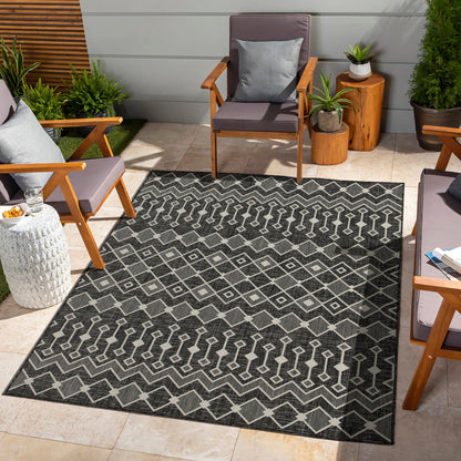 Sunshine - Alfombra de polipropileno para interior y exterior (2'7" x 7'3")