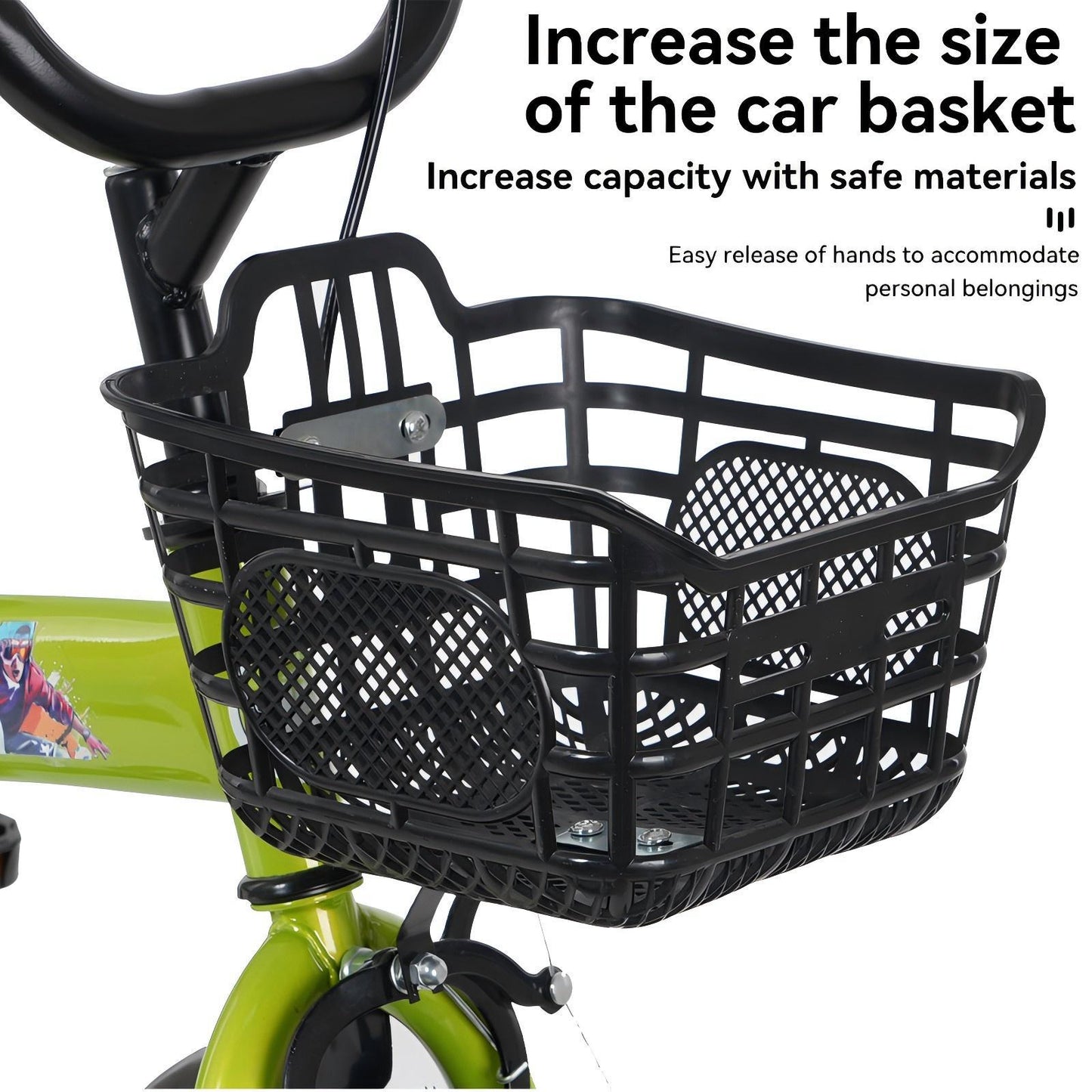 Fkznpj - Bicicleta deportiva para niños de 18" con ruedas de entrenamiento y soporte. Sillín ajustable. Ideal para niños y niñas de 5 a 10 años. Altura de 39 a 49". Disponible en varios colores.