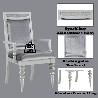 Maverick - Arm Chair (Set of 2) - Silver