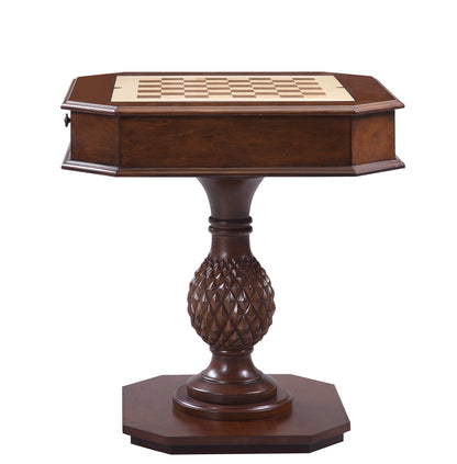 Mesa de ajedrez reversible Bishop con bandeja (dedos no incluidos) - Cereza
