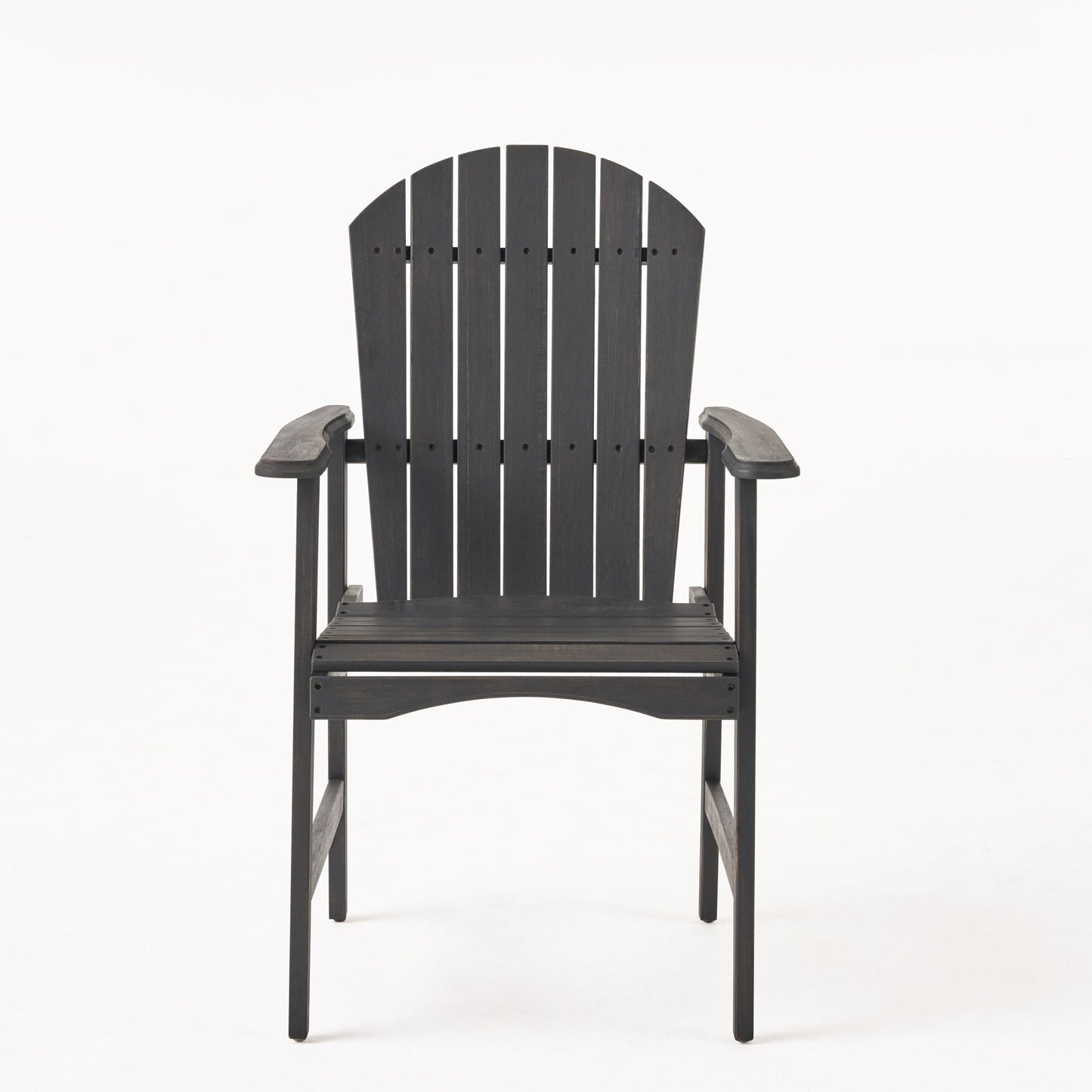 Outdoor Weather Resistant Acacia Wood Adirondack Dining Chairs (Set of 2)