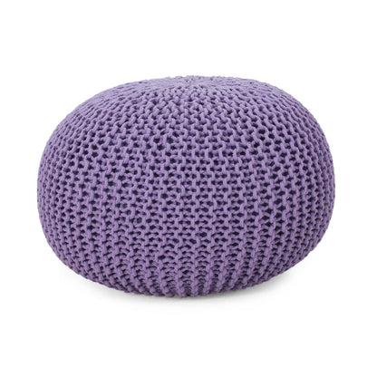 Belle - Modern Knitted Round Pouf