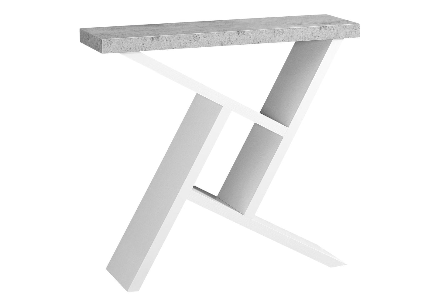 Mesa consola decorativa para entrada, amplia superficie, contemporánea y moderna.
