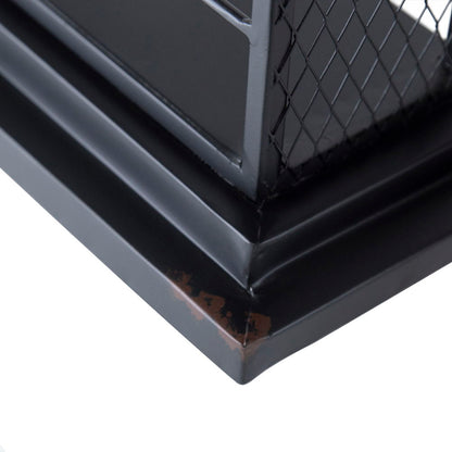 Estante flotante para vinoteca con portavasos y estantes de exhibición - Negro