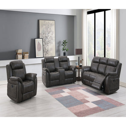 Steban - Sillón reclinable Glider - Gris