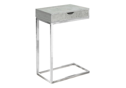 Mesa auxiliar en forma de C, diseño contemporáneo y elegante