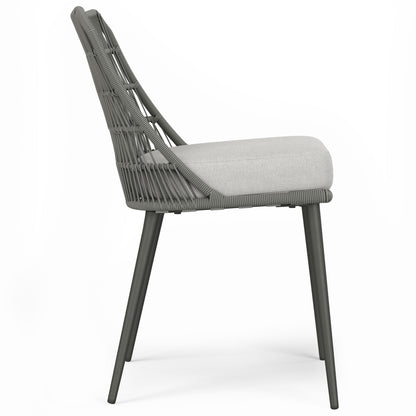 Beachside - Silla de comedor para exterior (juego de 2) - Gris