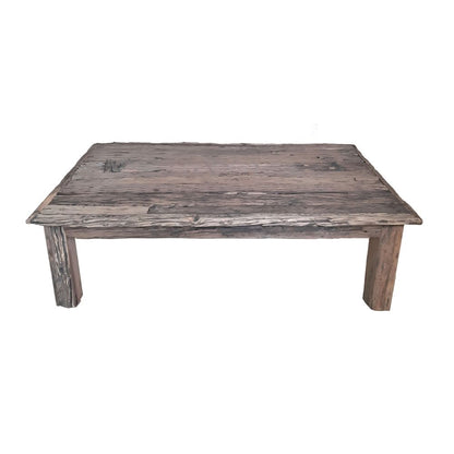 Mesa de centro rústica de madera