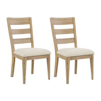 Clove - Silla de comedor tapizada (juego de 2) - Marrón