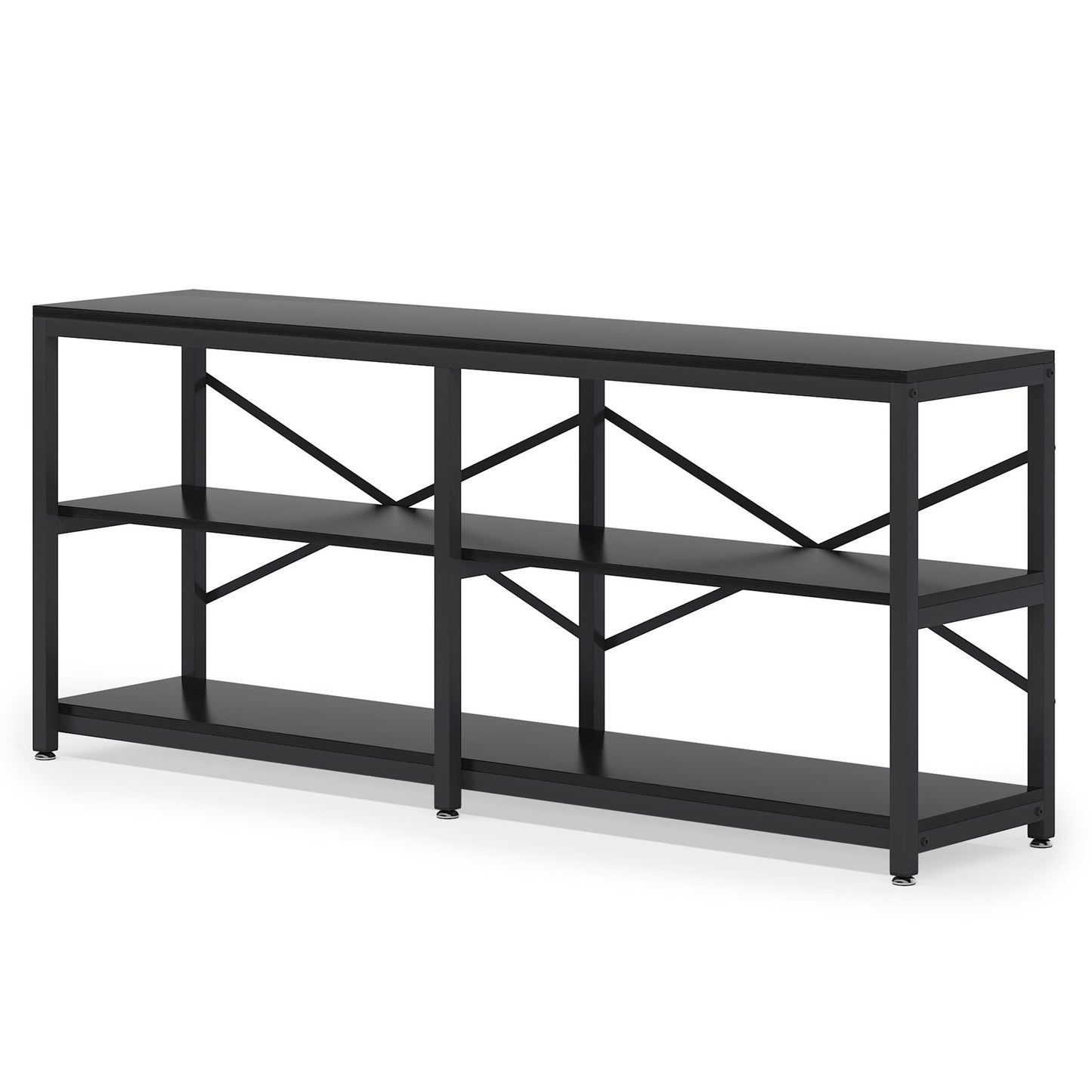 Console Table With X Back Design, Extra Long Storage