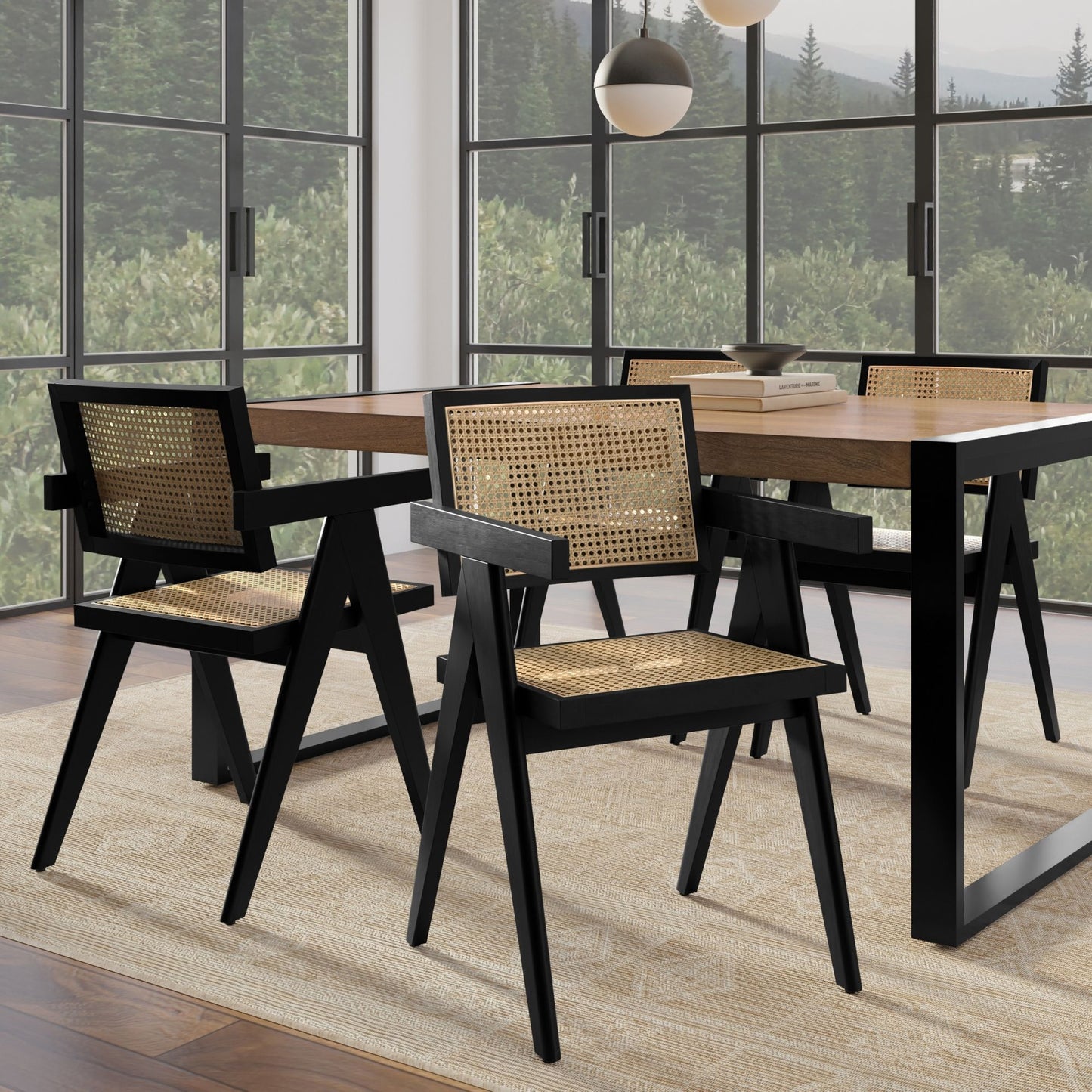Regina - Sillón de comedor artesanal (juego de 2)