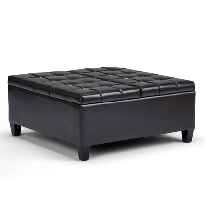 Harrison - Coffee Table Storage Ottoman - Tanners Brown