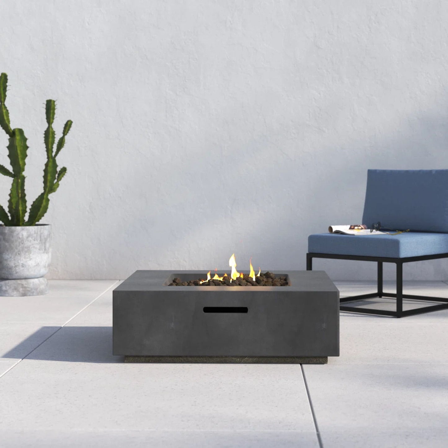 Mesa de fogata artesanal para exteriores - Carbón vegetal