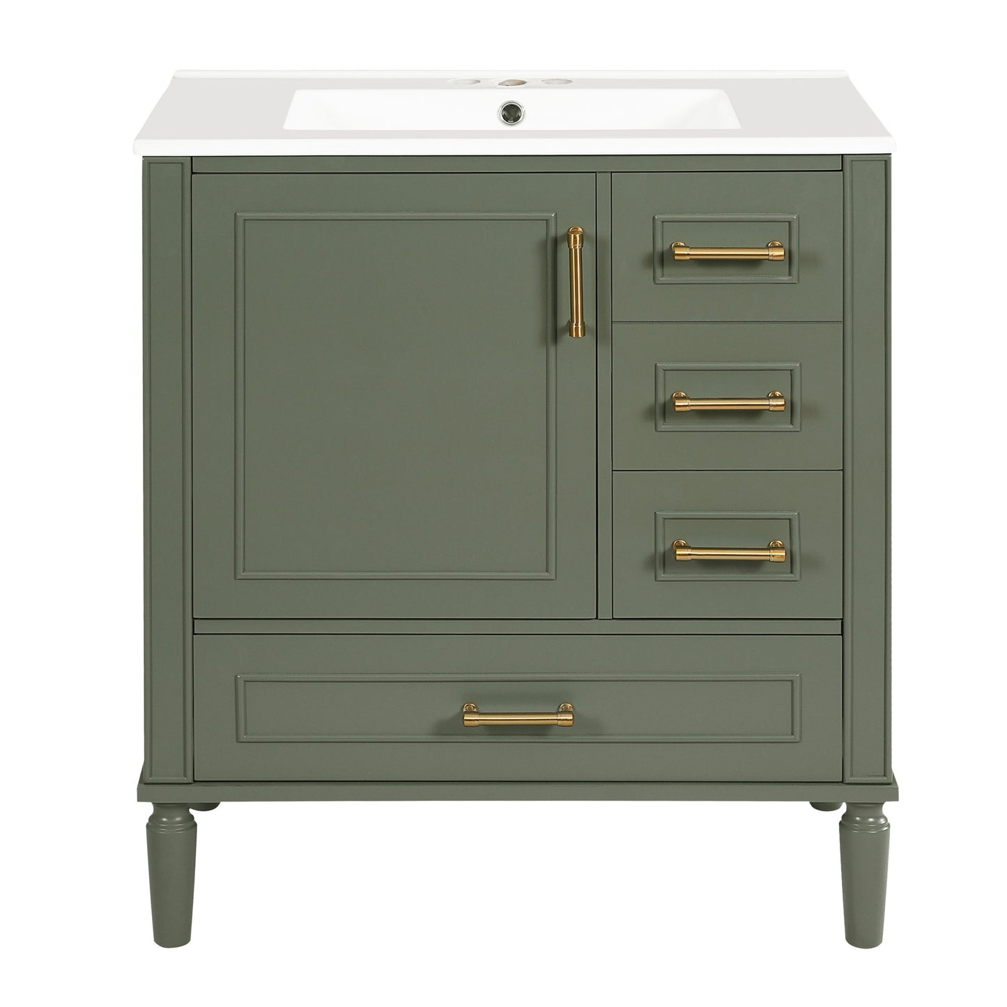 Traditional Bathroom Vanity Set With Soft Close Doors