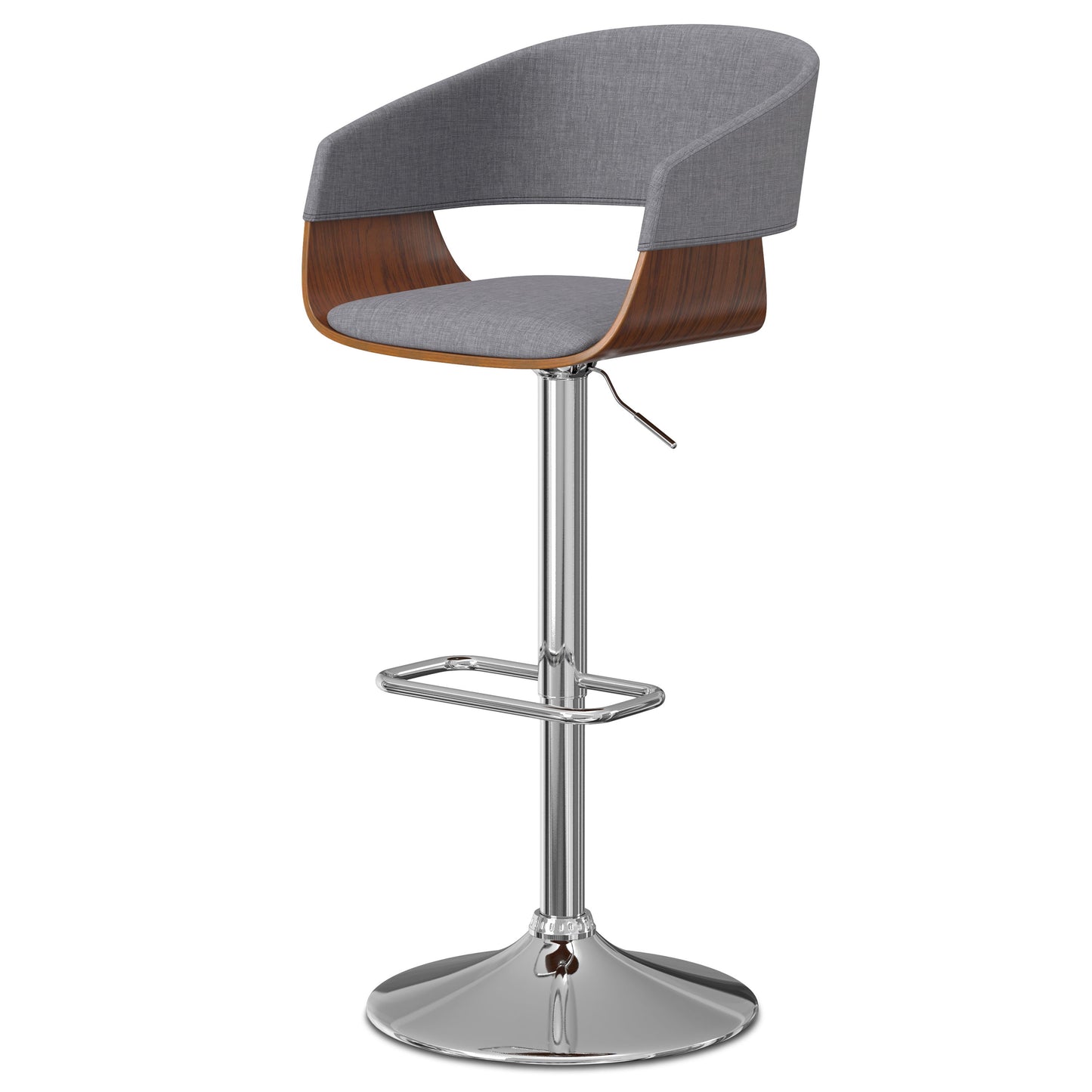 Lowell - Taburete de bar giratorio ajustable y multifuncional