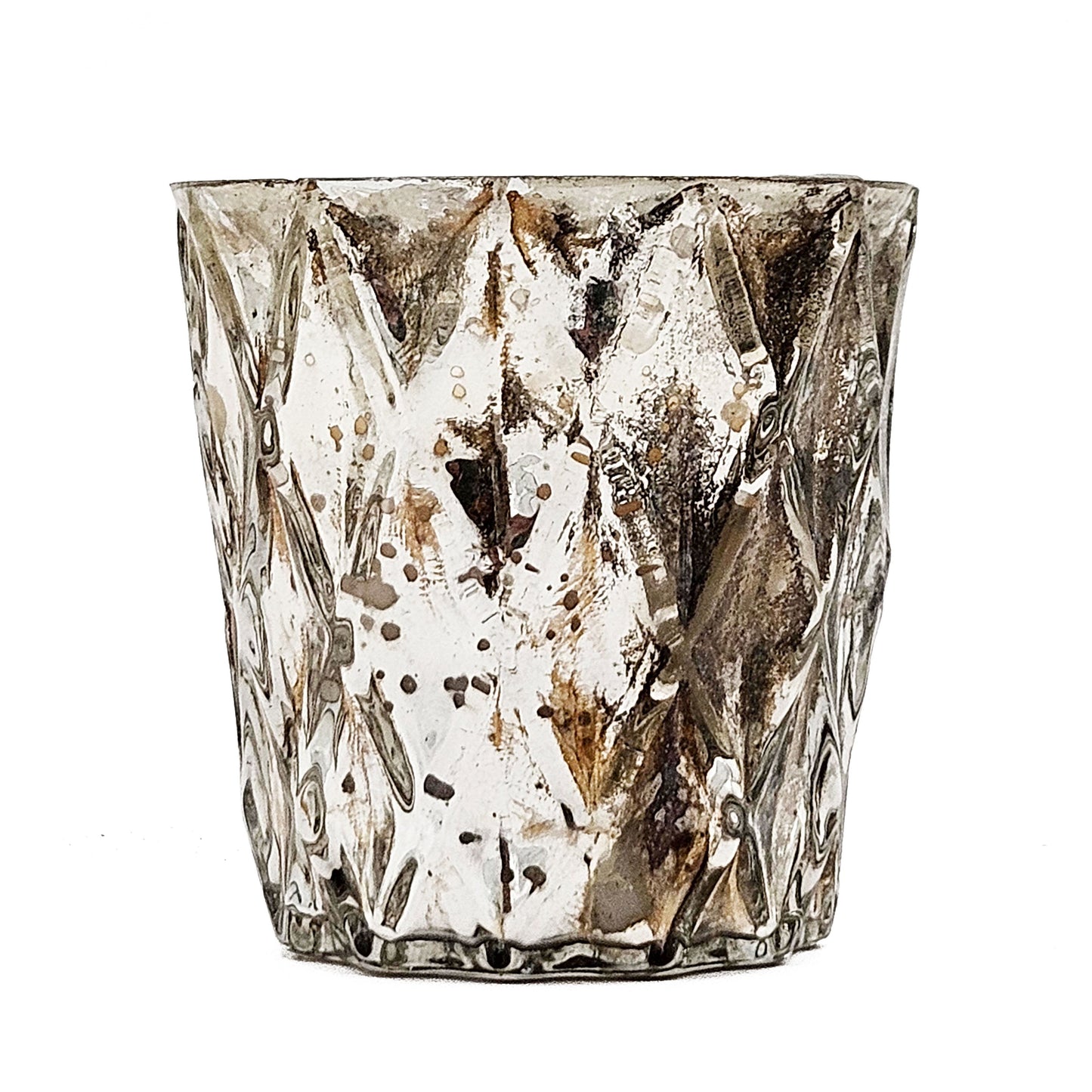Vela perfumada de cera de soja (juego de 4) - Plateada