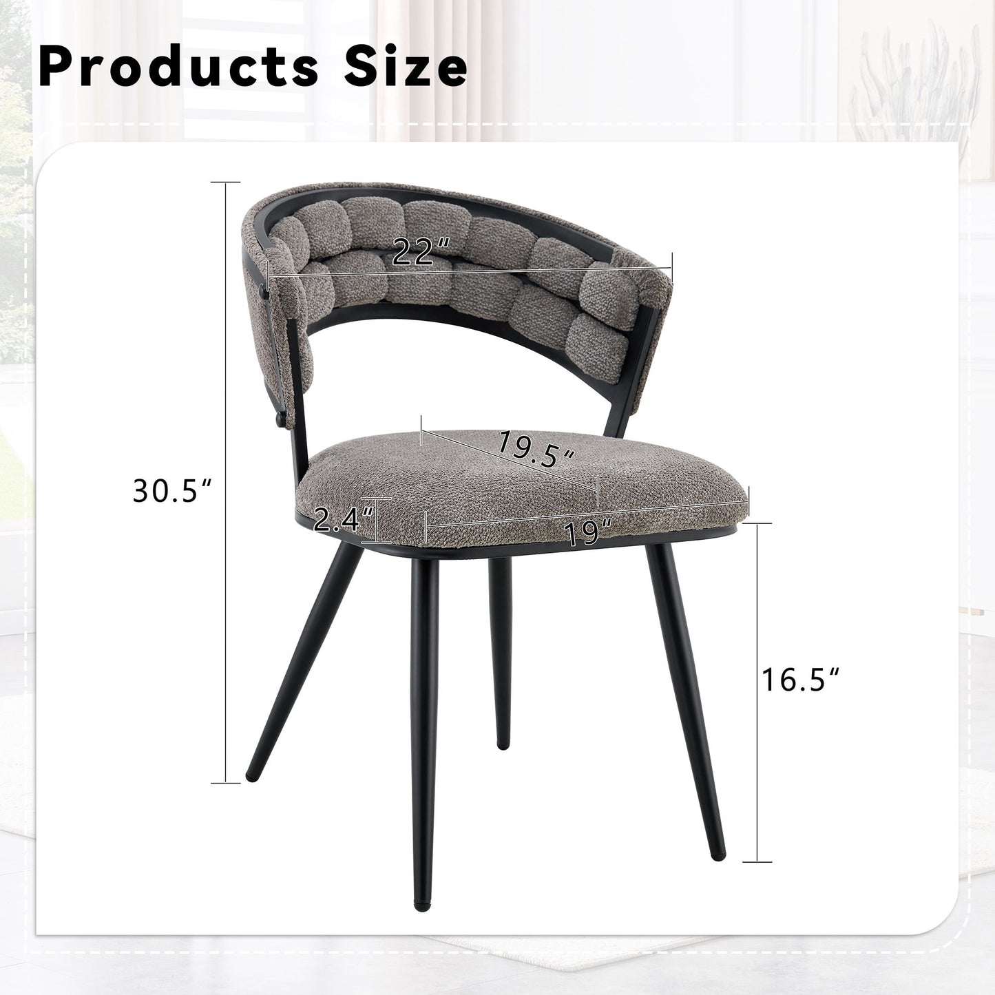 Dining Chairs For Dining Room & Kitchen (Set of 2)