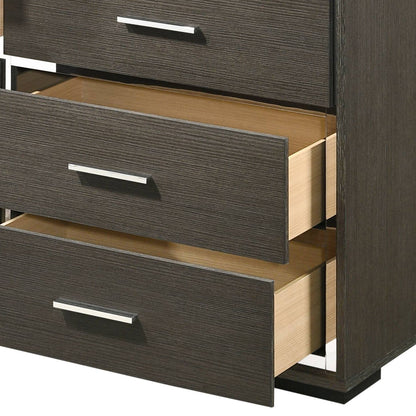 Escher - Cómoda - Gris/Roble