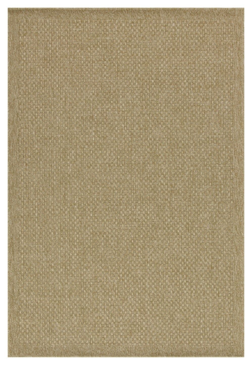 Alfombra Earth (1,60 m x 2,20 m) para interior y exterior, de yute.