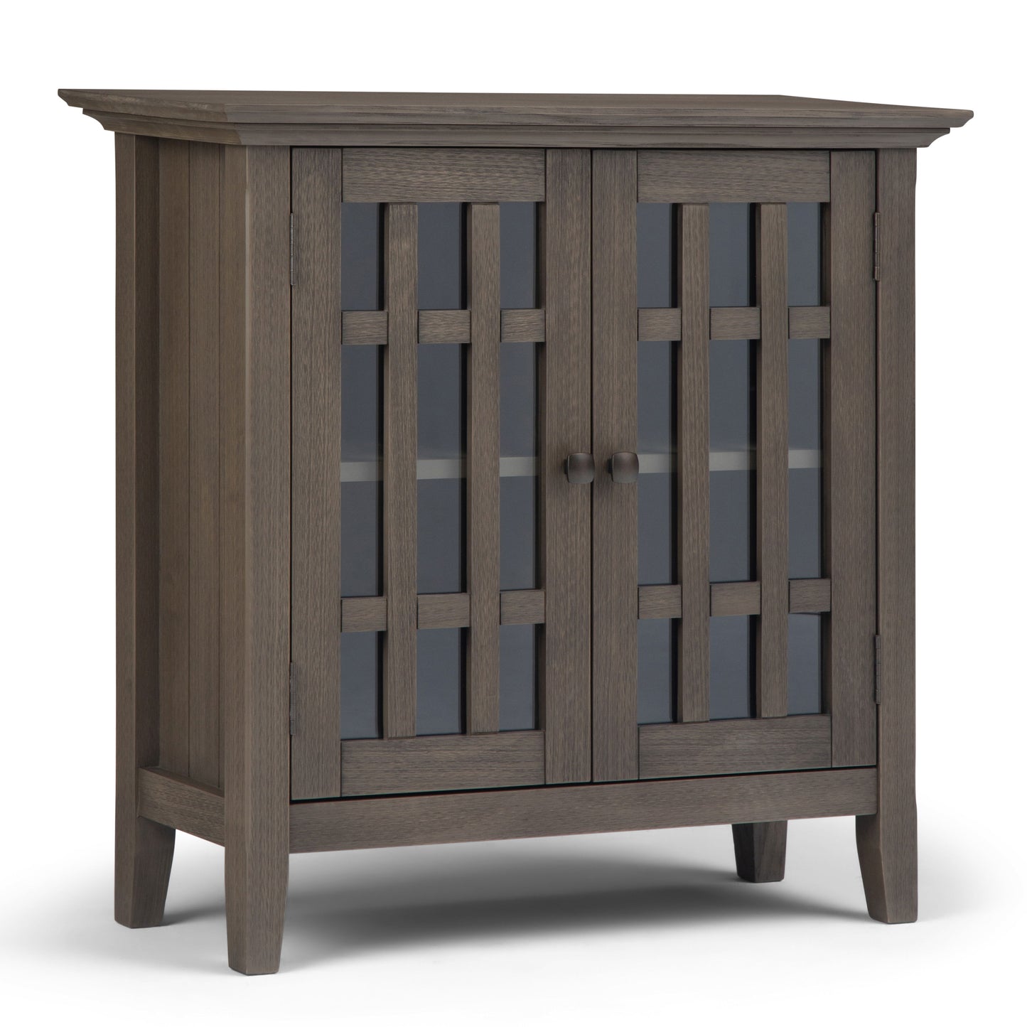 Bedford - Mueble bajo para almacenamiento multimedia - Gris estilo granja