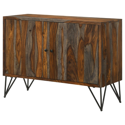 Komomo - 1 Adjustable Shelf Accent Cabinet - Gray