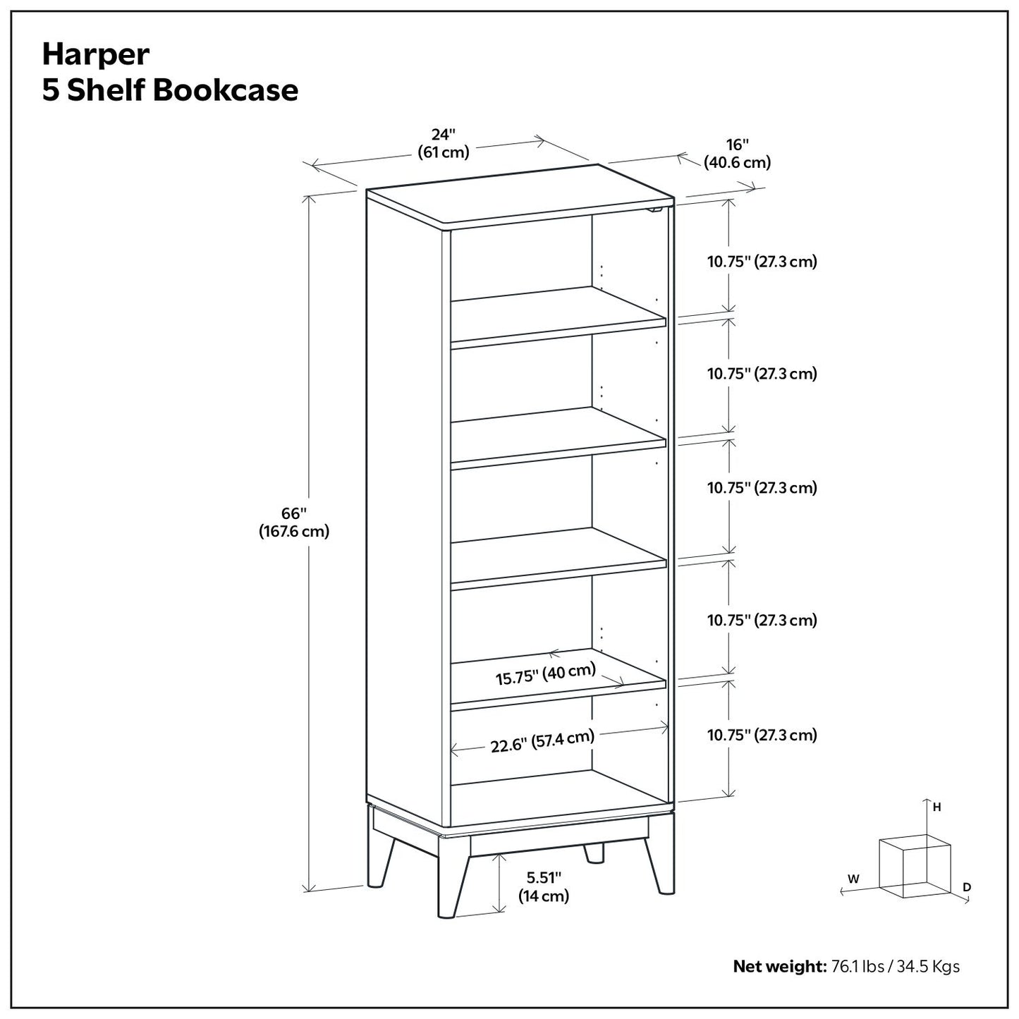 Harper - Librería artesanal con almacenamiento