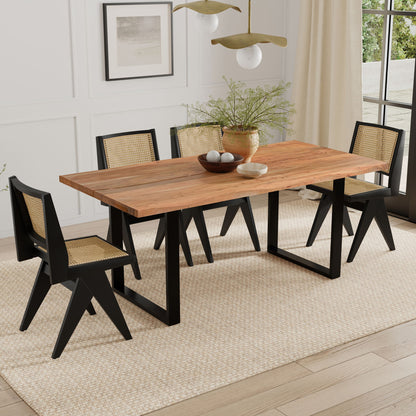 Fieldcrest - Mesa de comedor artesanal