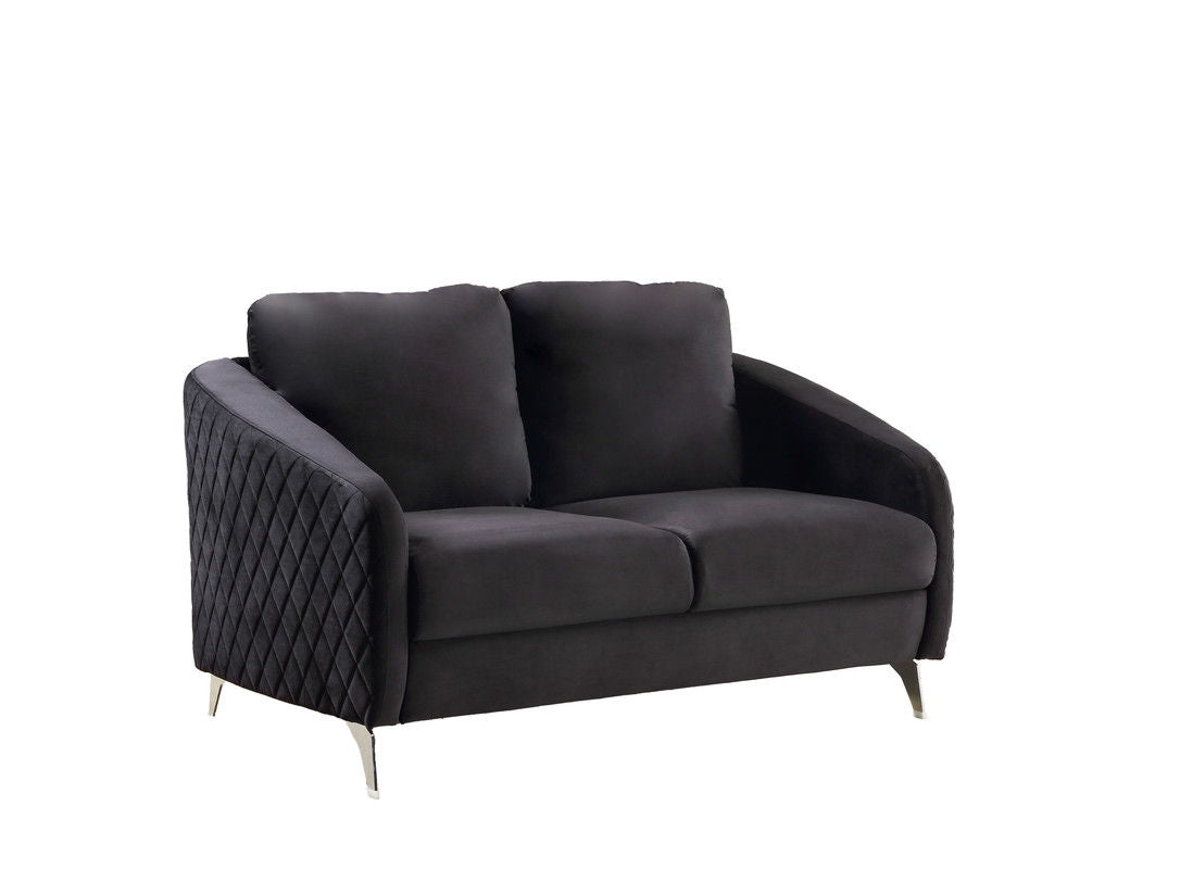 Sofía - Sofá Loveseat moderno y elegante de terciopelo