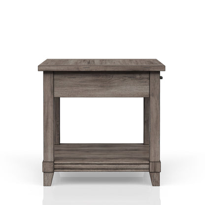 Mesa auxiliar con cajón de almacenamiento Usn - Gris