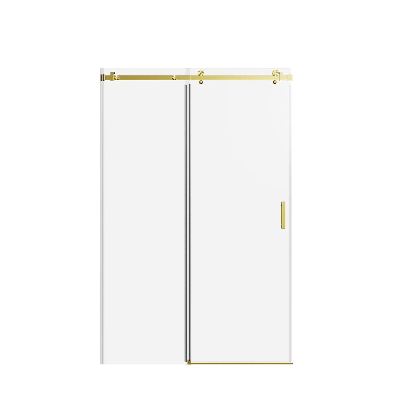 Frameless Single Sliding Shower Door, Sgcc Tempered Glass, Reversible