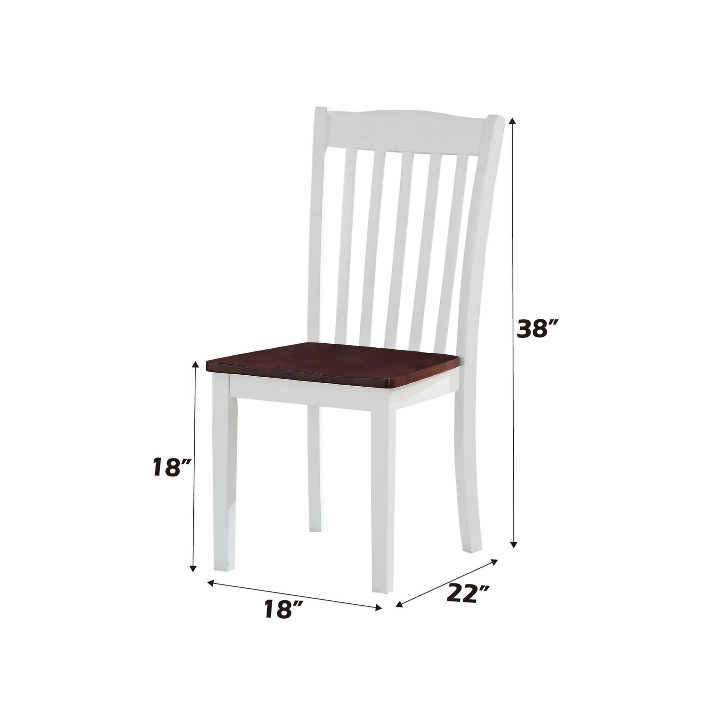 Leigh - Silla auxiliar (juego de 2) - Blanco