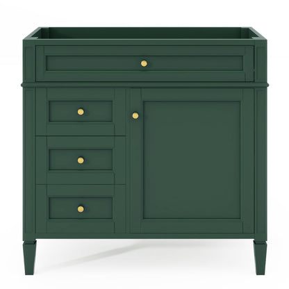 Bathroom Vanity With 2 Drawers And Tip-Out Drawer, Storage Cabinet