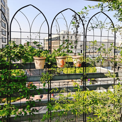 Metal Garden Trellis Rustproof Trellis For Climbing Plant, Outdoor Flower Support