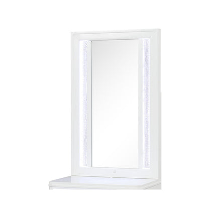 Abigale - Nightstand Top Mirror With LED Lighting (Only Mirror Top) - White