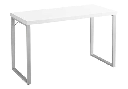 Escritorio de computadora para oficina en casa, portátil, diseño moderno y práctico.
