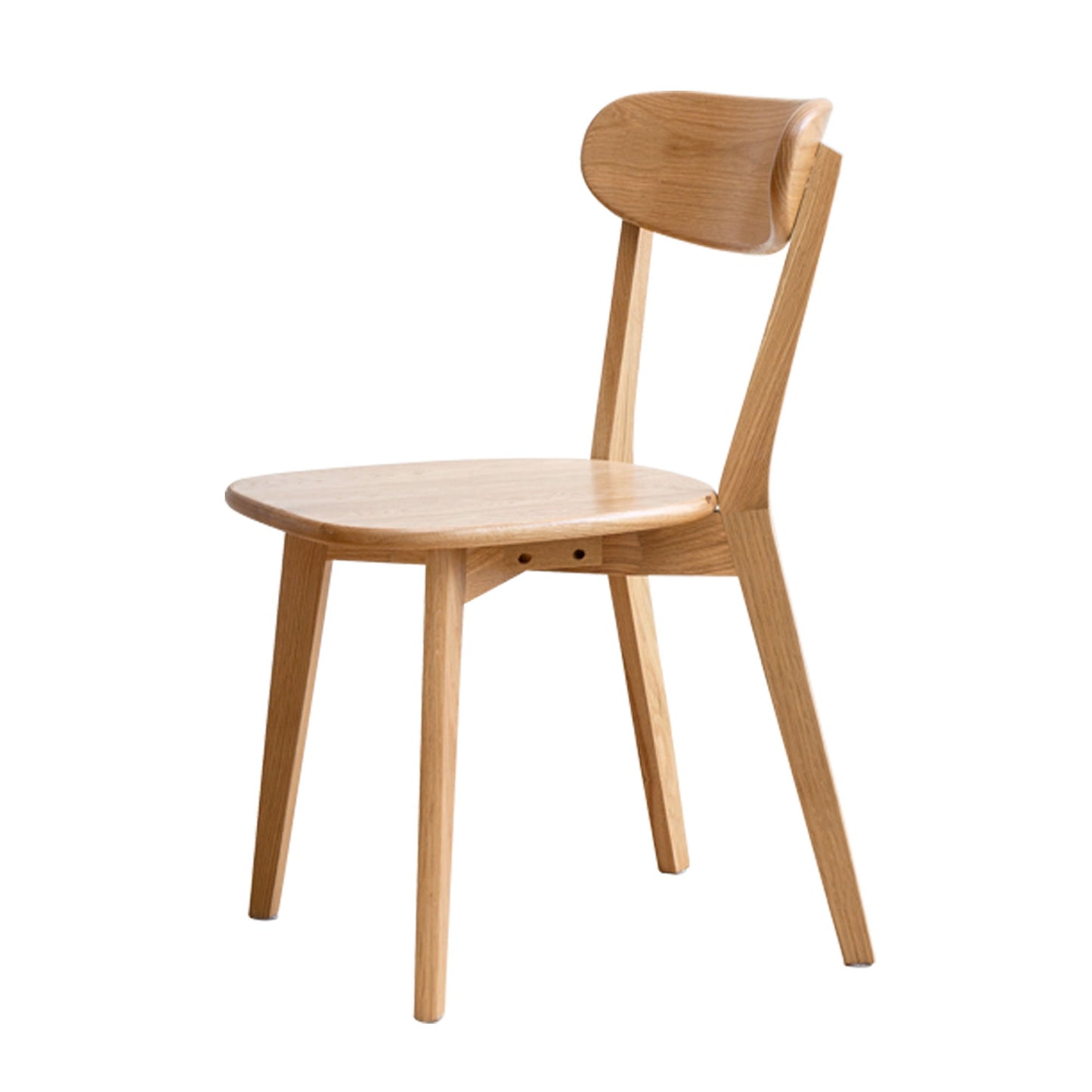 Silla de comedor sencilla, mesa sólida para sala de estar.